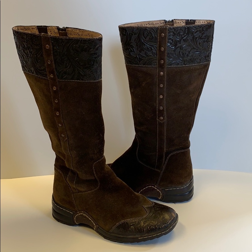 Sofft leather boots